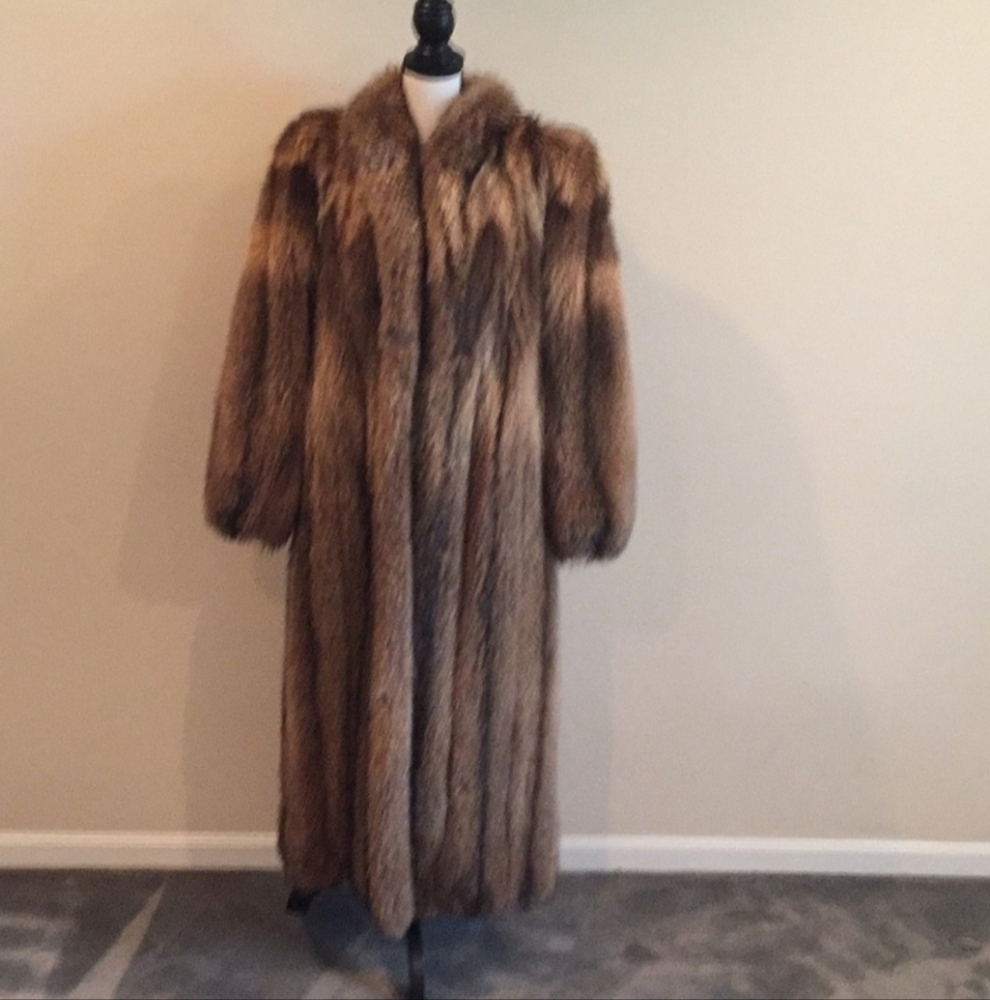 Full Length Tanuki Fur Coat